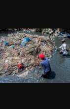 Cleaning up a polluted water source