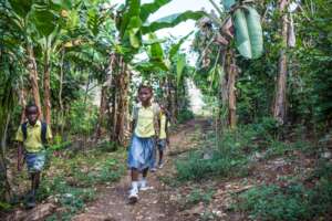 Children walking to School