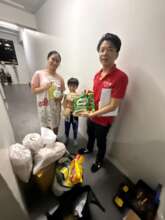 Distributing food rations for the Poor