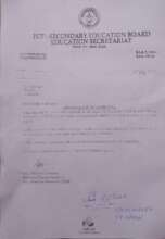 Conveyance of Approval from Education Board