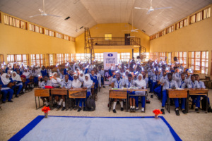 GSS Karshi 80 Students holding up lanterns