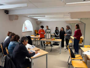 Presentation in front of professionals