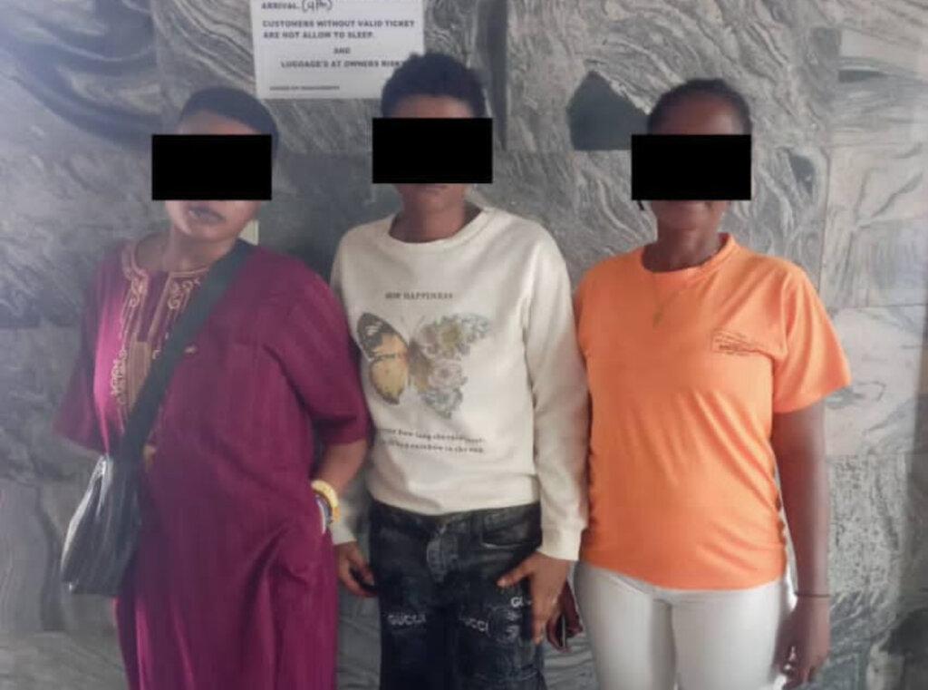 Recently rescued girs from trafficking