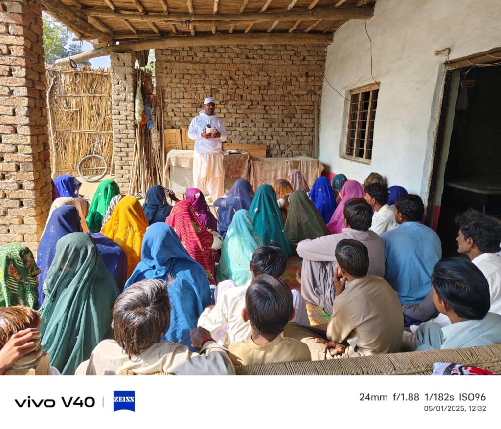 Menstrual health awareness to 500 women in Sanghar