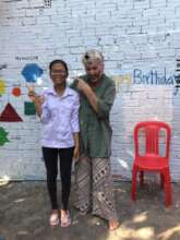 Pisey was with her dear mama at the CBE school
