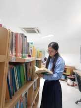 Pisey is in a library in the university