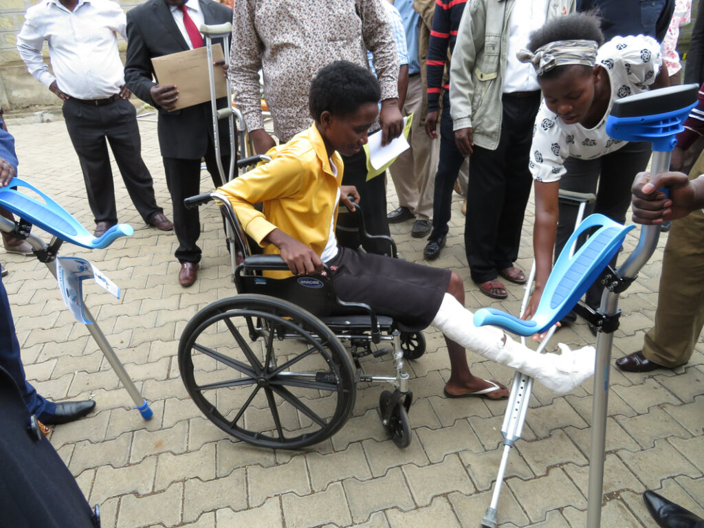 Equip 100 Healthcare Centers with Mobility Aids