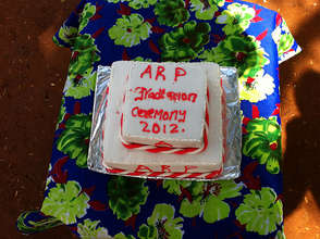 At the ceremonial cutting, only a cake was cut!