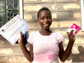 Every graduate received menstrual pads