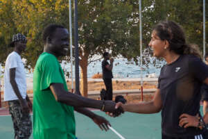 Community connection on the basketball court