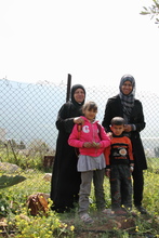 Two of the 40 women participating in the project