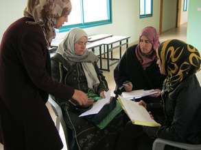 Discussion during economic assessment in Qabatiya