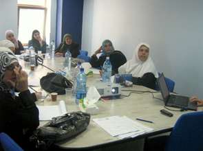 Palestinian women participate in NEF training