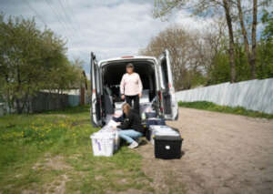 Van and supplies