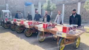 Distribution of the kits to male beneficiaries