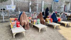 Distribution of the kits to female beneficiaries
