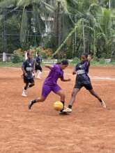 Girls team in a tournament
