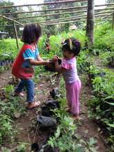 The nursery team in full swing, sans shoes :)