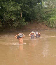 Hauling spools of wire for fencing