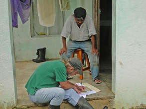 Isidro Blanco Receives His Check