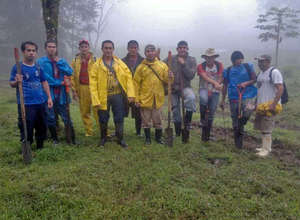 The Maleku planting team