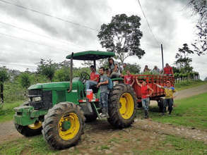 Tractor, trailer and crew