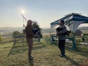 Waking to Morning Bagpipes