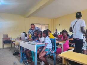 After-class computer training for Kroobay children