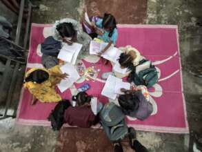 Homework completion at one of our centers.