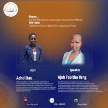 Ajoh Tabitha appears in a webinar poster