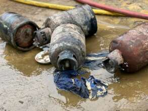 Gas bottle explosions