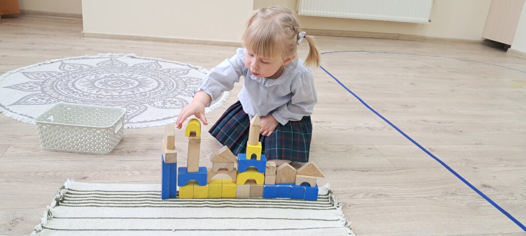 Young child learning in Ukraine