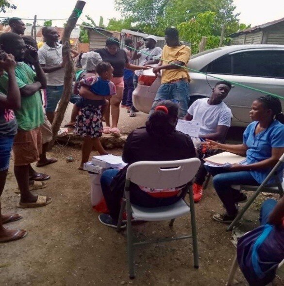 Sustained community support for 150 PLHIV in DR.