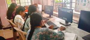 Computer coding Python training session