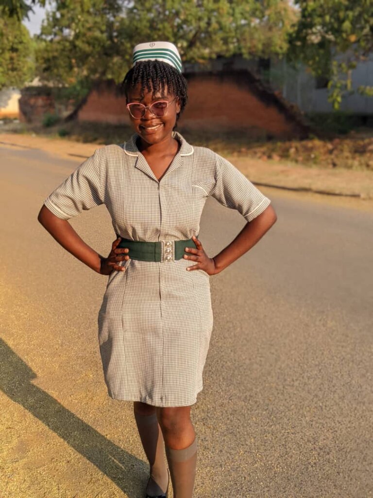 A dream realised: Evelyn, a proud nurse
