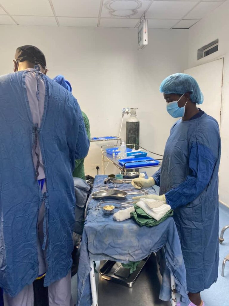 Evelyn on the surgical care team