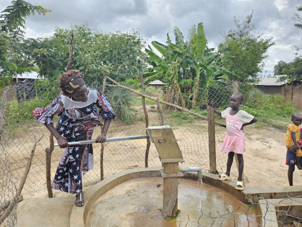 Ex. of hand-pump well in Gorom Refugee Settlement