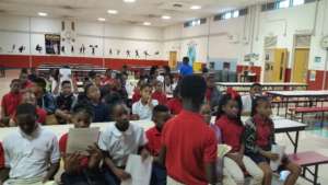 Goal Card Kick-off at LaRose School