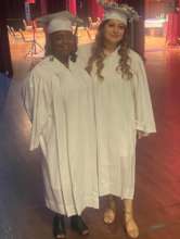 JK with fellow graduate