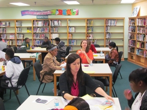 Goal Card Coaching Session at Vance Middle School