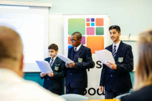 In school Dragon's Den session