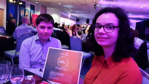 Ben and Rebecca win a Gold EDA award.