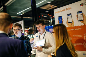 The Assemble Jobs team present their app.