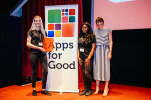 Savanna and Kirsty visited the NSPCC this month