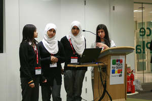 Students presenting