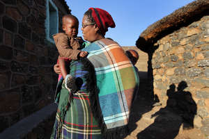 Woman with child