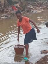 fetching contaminated water at the KrooBay