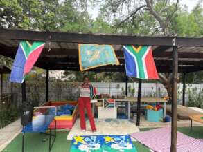 The flags flying on Heritage Day