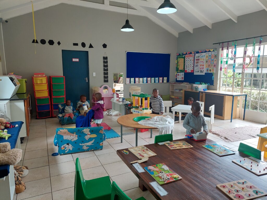 Inside one of the classrooms