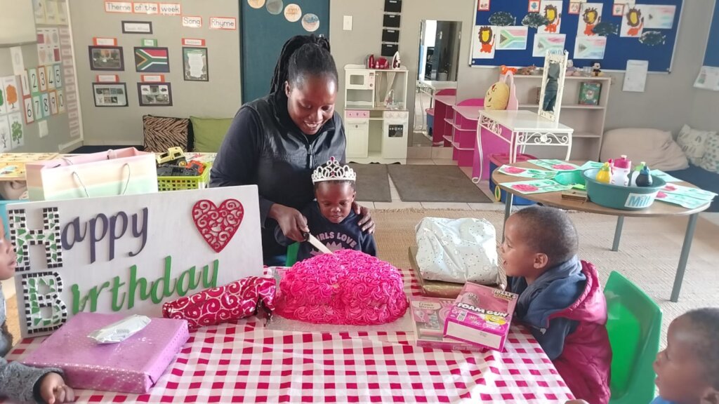 A birthday in a classroom